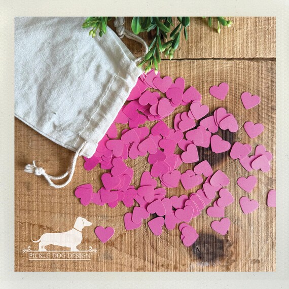DISCOUNT DEAL! Pink Heart Confetti (700 Count)