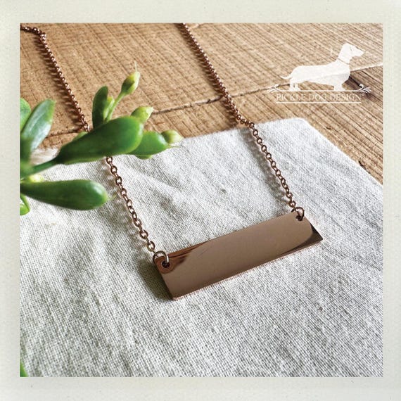 Bar. Necklace