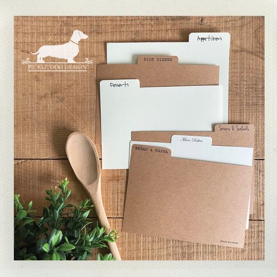 DISCOUNT DEAL! 4x6 Recipe Divider Cards (No. 48)