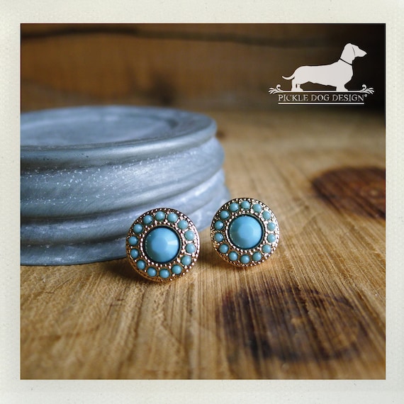 Seafoam Stud. Post Earrings