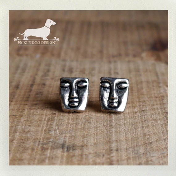 Aztec. Post Earrings