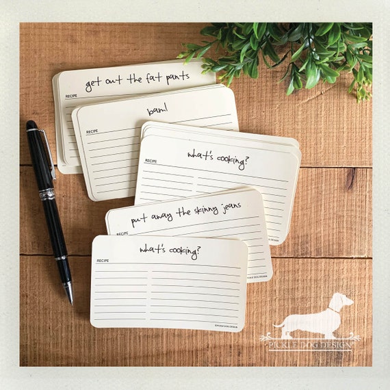 DOLLAR DEAL! So Funny Recipe Cards (Qty 12)