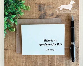 Thinking of You Note Card: Condolence, Cancer Support, There is No Good Card