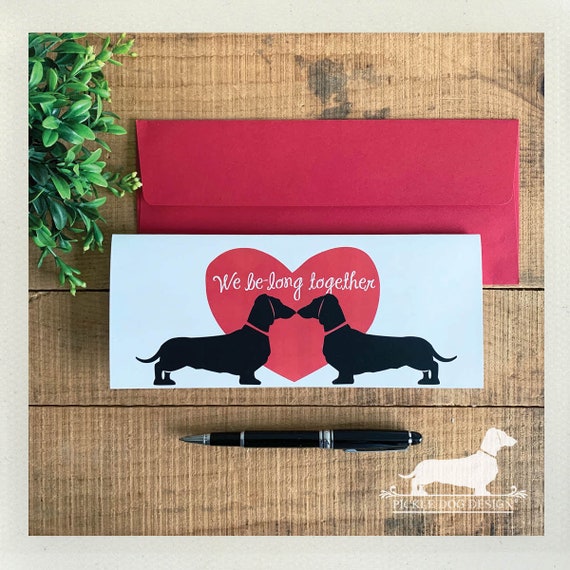 We Be-Long Together. Doxie Note Card