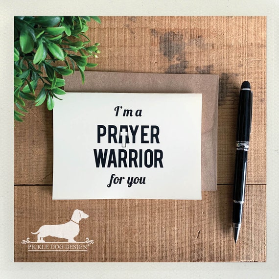 Prayer Warrior. Note Card