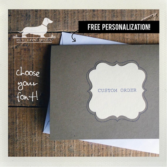 Free Personalization. Note Cards (Set of 8)