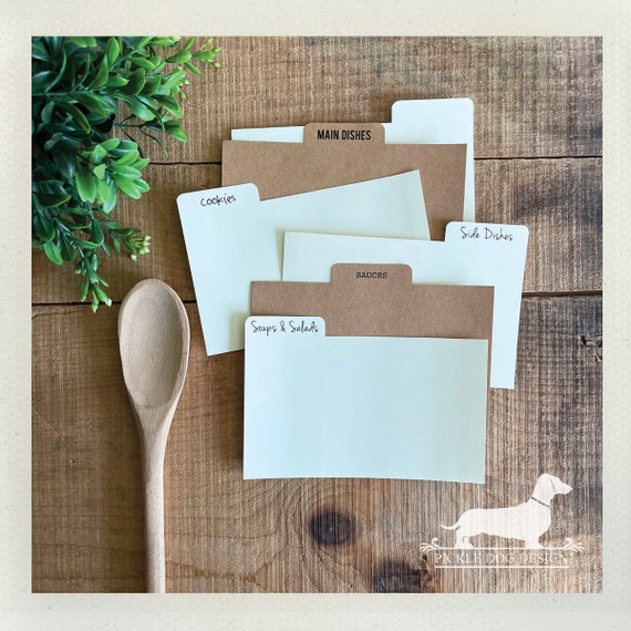 DISCOUNT DEAL! 3x5 Recipe Divider Cards (No. 36)