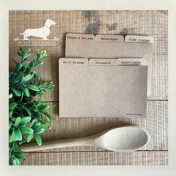 DISCOUNT DEAL! 3x5 Recipe Divider Cards (No. 22)
