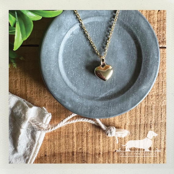 Golden Heart. Necklace