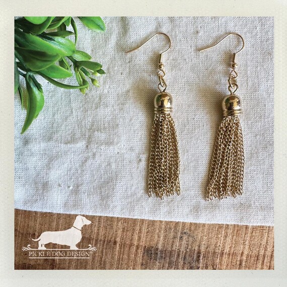 Tassel. Dangle Earrings