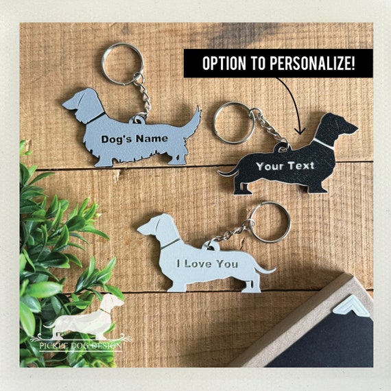 Personalized Doxie. Keychain