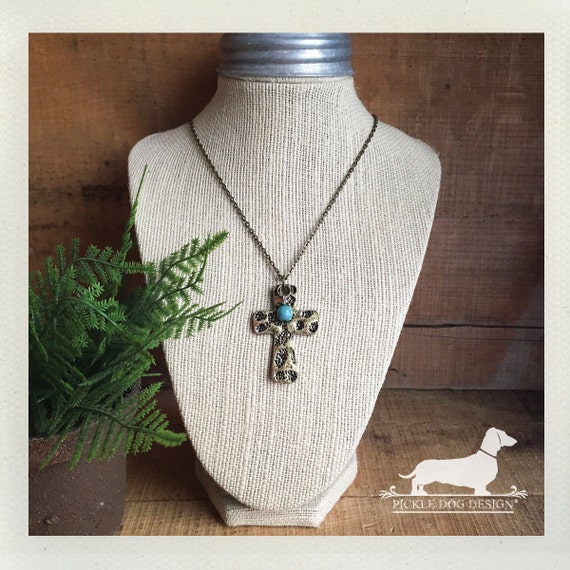 Stone Rolled Away. Cross Necklace