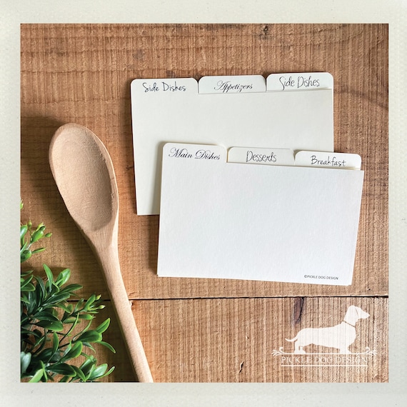 DISCOUNT DEAL! 3x5 Recipe Divider Cards (No. 38)