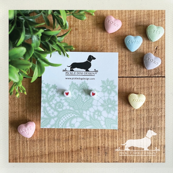 Heart to Heart. Post Earrings