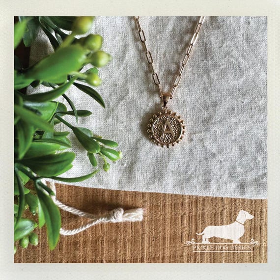A Initial. Necklace