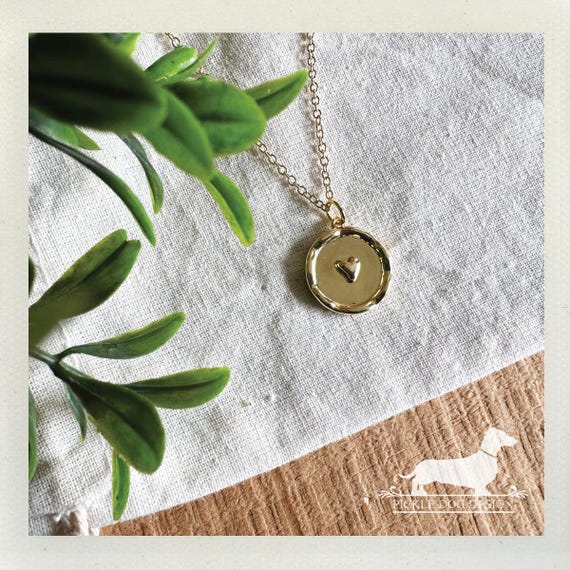 Gold Heart. Necklace