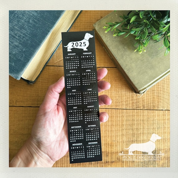 2025 Doxie. Bookmark Calendar