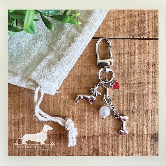 Doxie Pearl. Bag Charm
