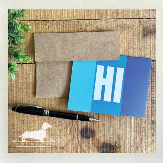 DISCOUNTED! Hi. Note Card