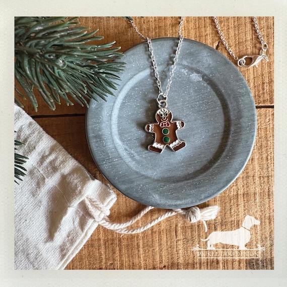Gingerbread Boy. Necklace