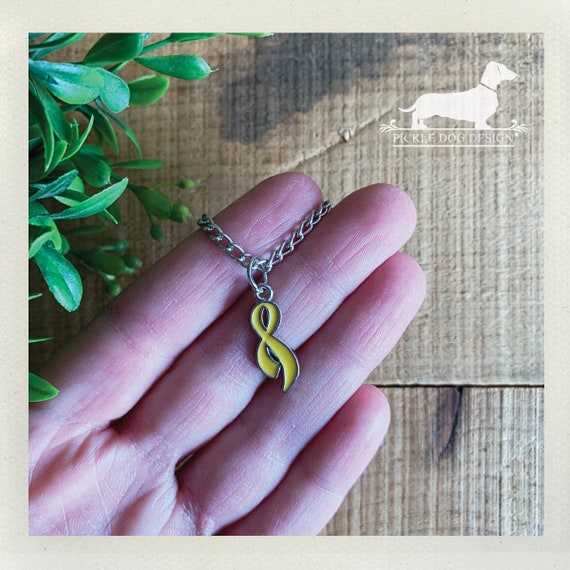 Yellow Ribbon. Necklace