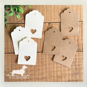 PROMOÇÃO DE DESCONTO! Coração. Etiquetas para presentes (conjunto de 12) - (marfim, etiquetas de casamento, embrulho para presente, Kraft marrom, etiquetas para lembrancinhas, simples, chá de panela, chá de bebê)