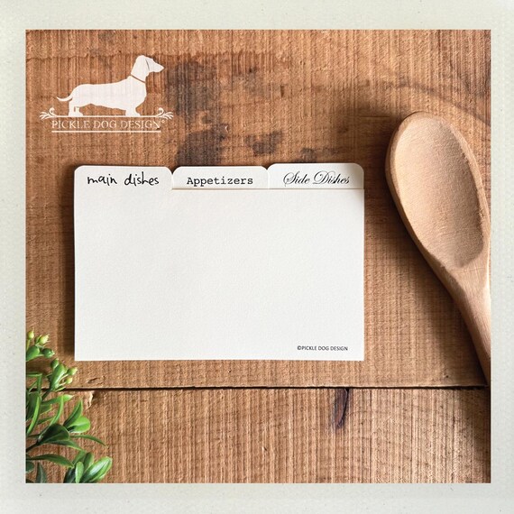DISCOUNT DEAL! 3x5 Recipe Divider Cards (No. 46)