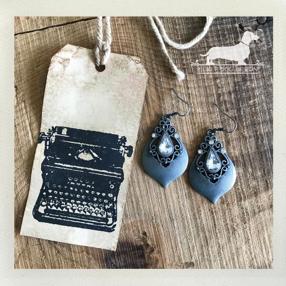 Silver Sparkle Drops. Dangle Earrings