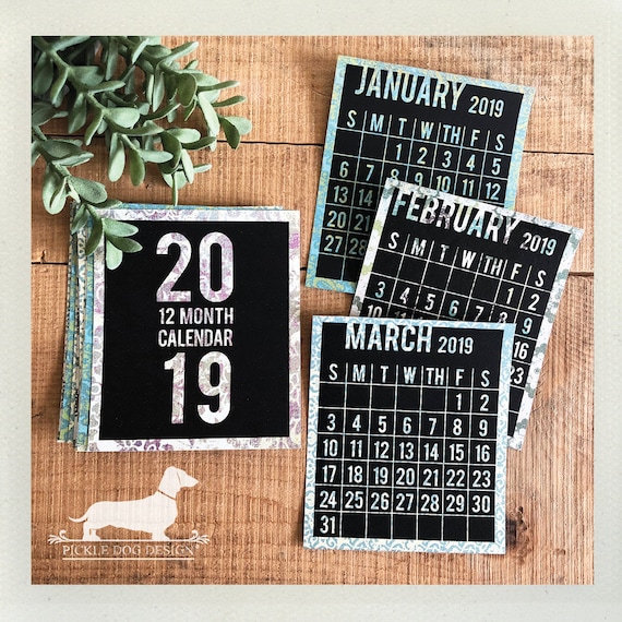 Fresh Start. 2019 Desktop Calendar