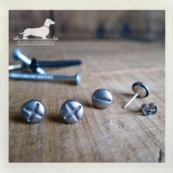 Screwed Up. Post Earrings Set