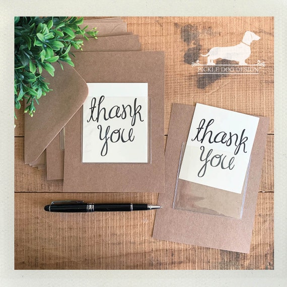 DISCOUNT DEAL! Little Thank You. Flat Cards (Set of 4)