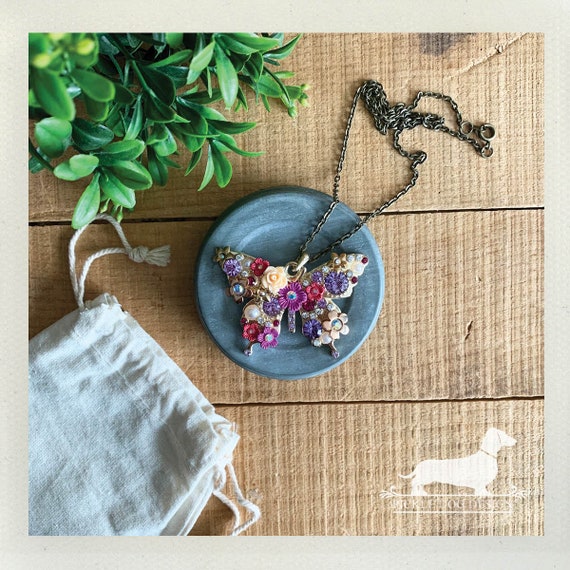 Floral Monarch. Necklace