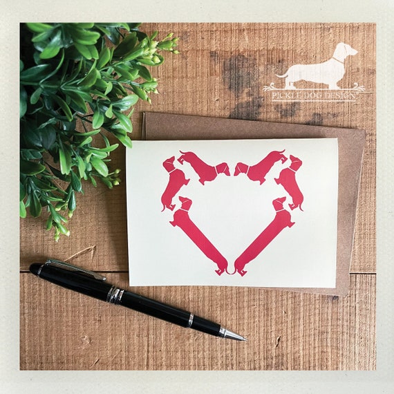 Doxie Heart. Note Card