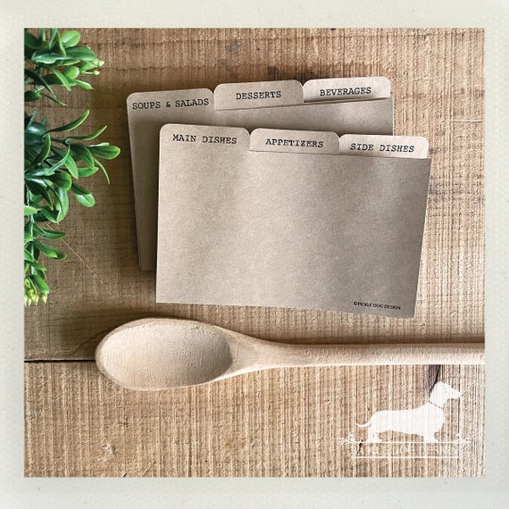 DOLLAR DEAL! 3x5 Recipe Divider Cards