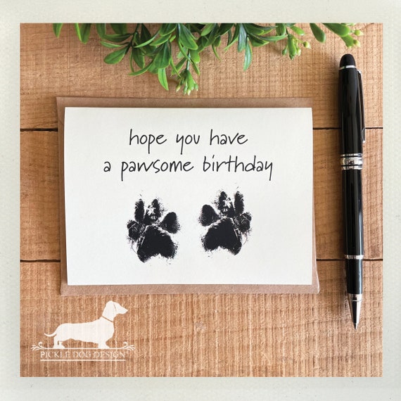 Pawsome Birthday. Note Card