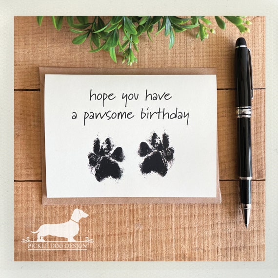 Pawsome Birthday. Note Card