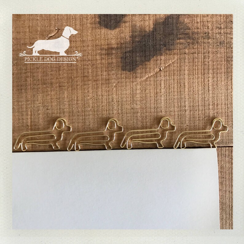 Doxie Paperclips dachshund Dog Long Dog Vintagestyle Etsy