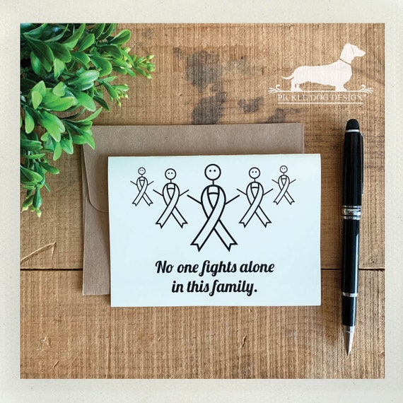 No One Fights Alone. Note Card