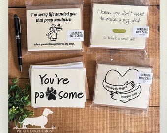 DISCOUNTED! Grab Bag Note Cards: Random Greeting Card Assortment (Set of 10 with Envelopes)