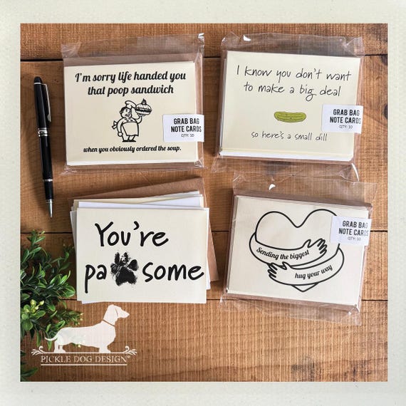 DISCOUNT DEAL! Grab Bag. Note Cards (Set of 10)