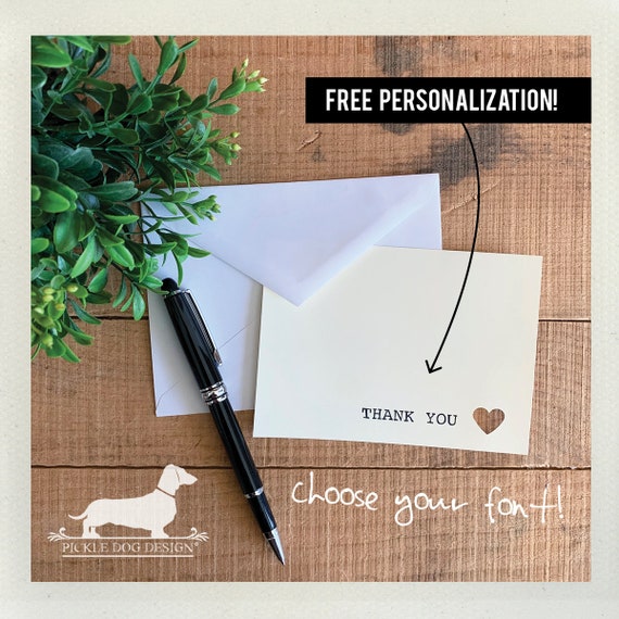 Love Note. Personalized Flat Card