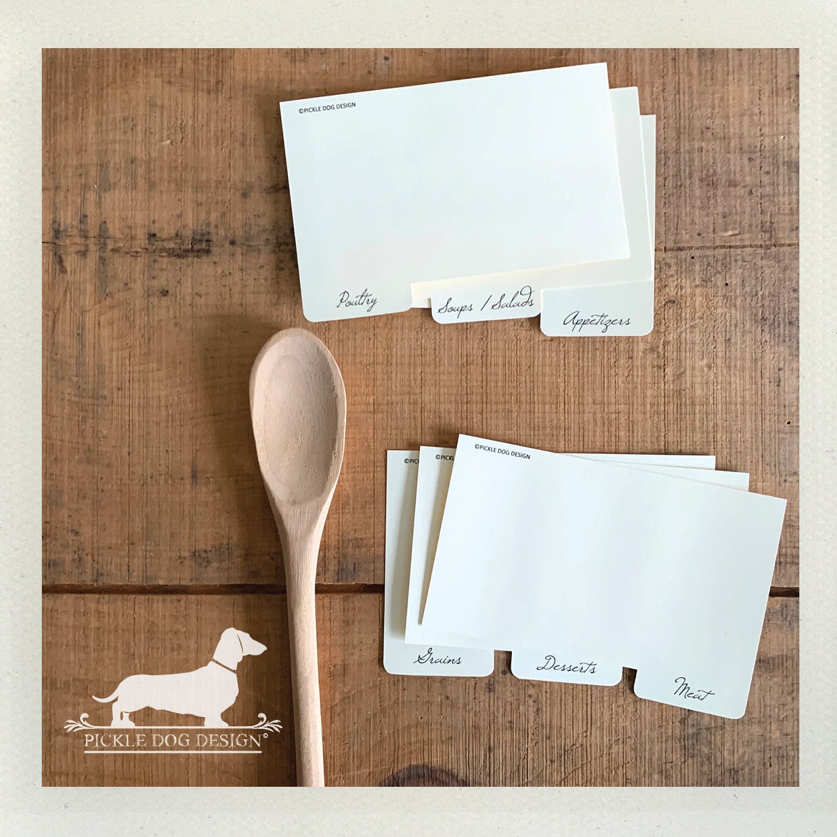 DOLLAR DEAL! 3x5 Recipe Divider Cards