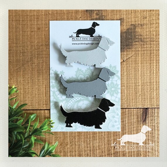 Long Hair Doxie. Magnets