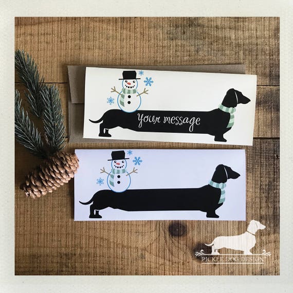 Winter Doxie. Note Card