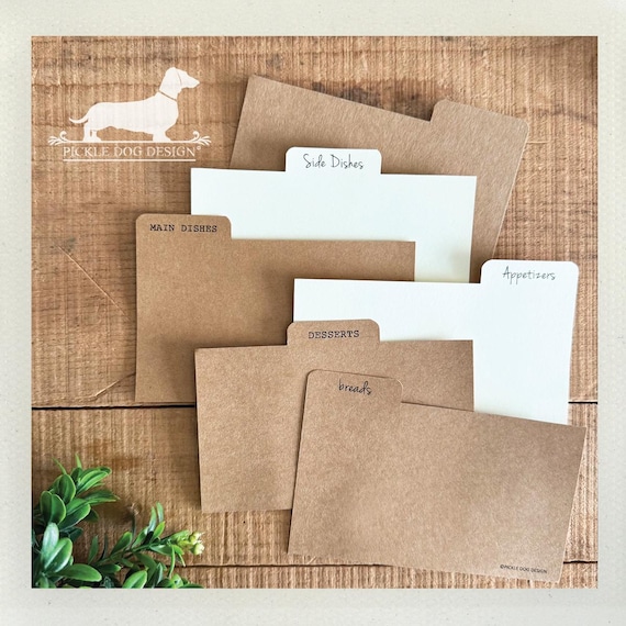 DISCOUNT DEAL! 3x5 Recipe Divider Cards (No. 58)