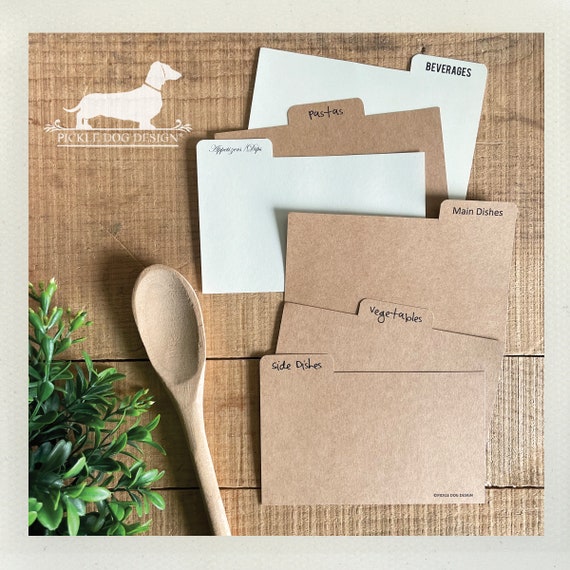DISCOUNT DEAL! 3x5 Recipe Divider Cards (No. 41)