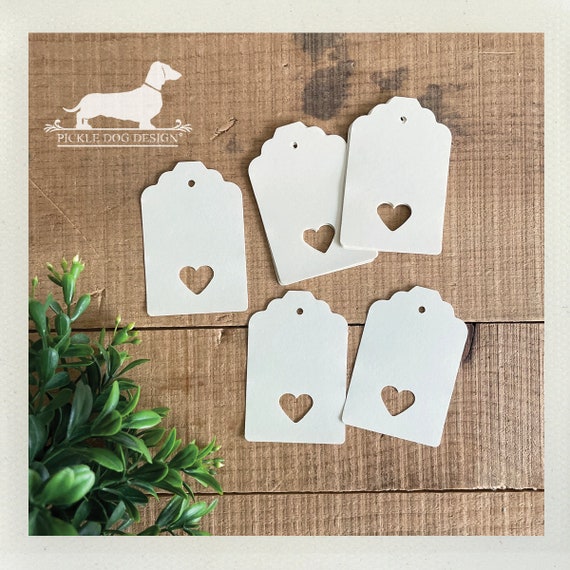 DISCOUNT DEAL! Ivory Heart. Gift Tags (Set of 12)
