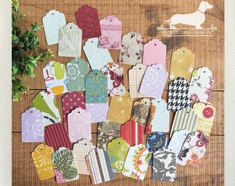 DISCOUNTED! Grab Bag Colorful Gift Tags: Random Favor Tags (Set of 40)