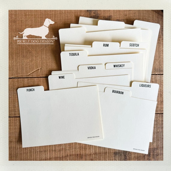 DISCOUNT DEAL! 4x6 Recipe Divider Cards (No. 38)
