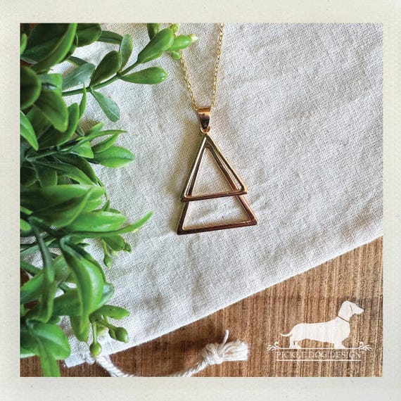 Triangle Duo. Necklace